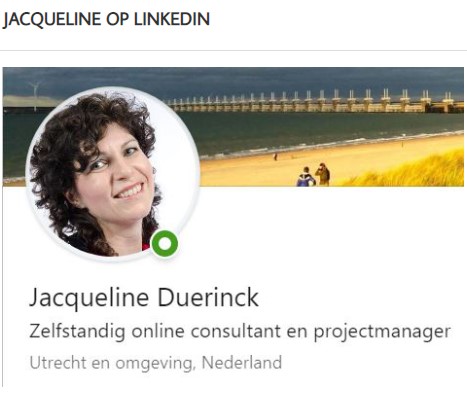 Jacqueline op LinkedIn